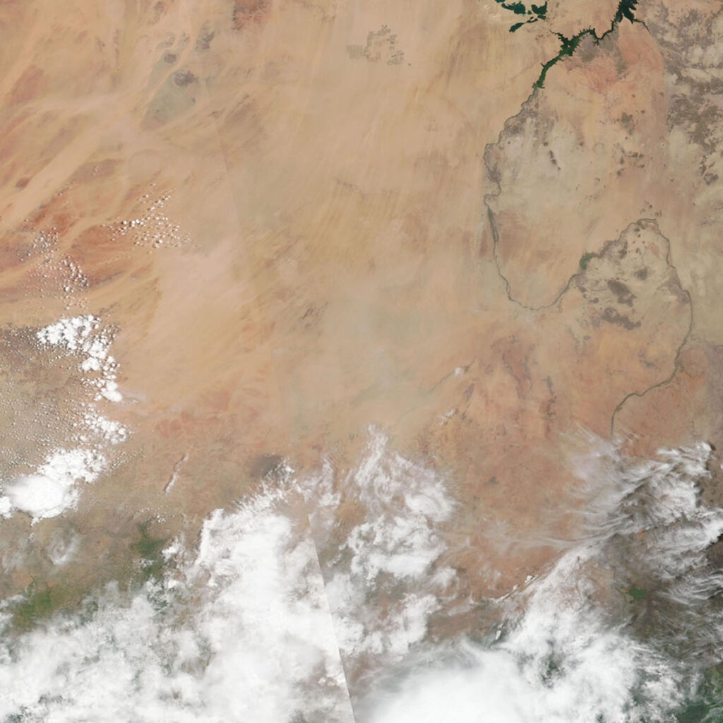 Satellite image of Sudan