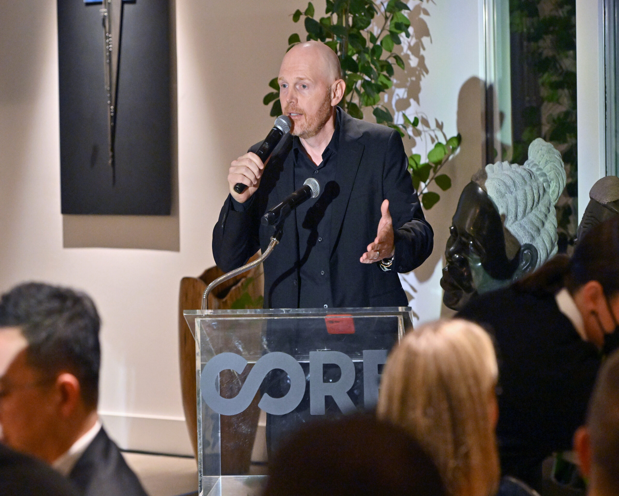 Comedian Bill Burr as master of ceremony for the benefit dinner.