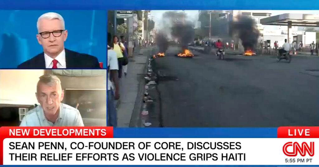 Cofounder Sean Penn discusses CORE's relief efforts in Haiti amid escalating crisis