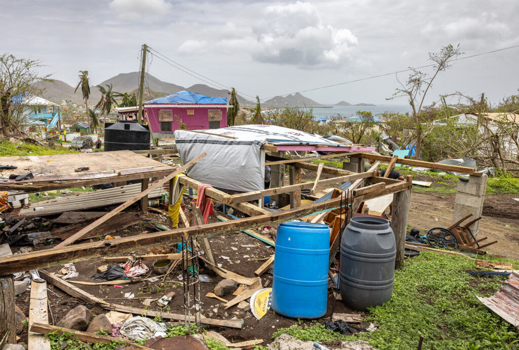 Destruction after Beryl swept through the island.