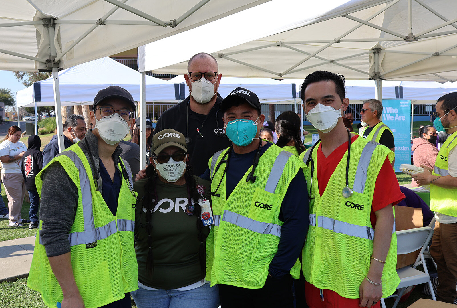 CORE staff and medical volunteers