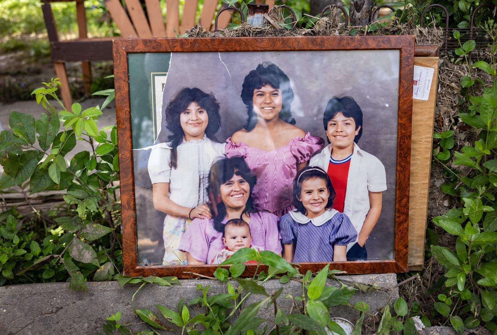 A family portrait recovered from Maria’s home .