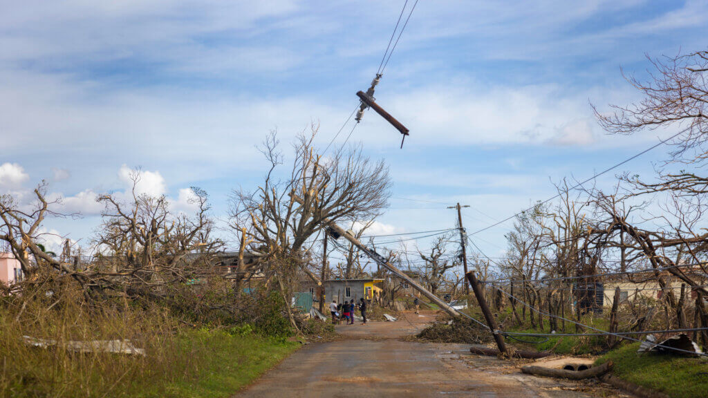 Damage from Hurricane Melissa in Jamaica
